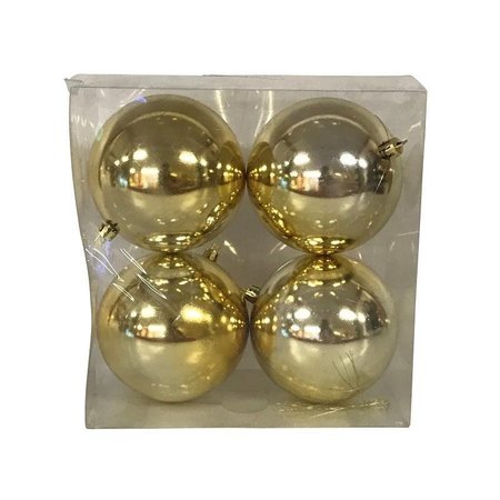 SANTAS FOREST Ball Ornament, 100 mm H, PVC, Assorted 99925